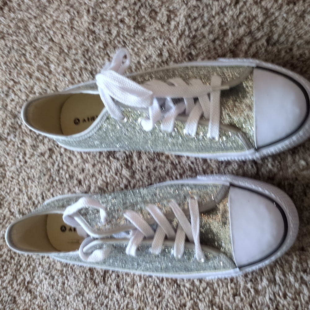 Silver Glitter Women's Sneakers
